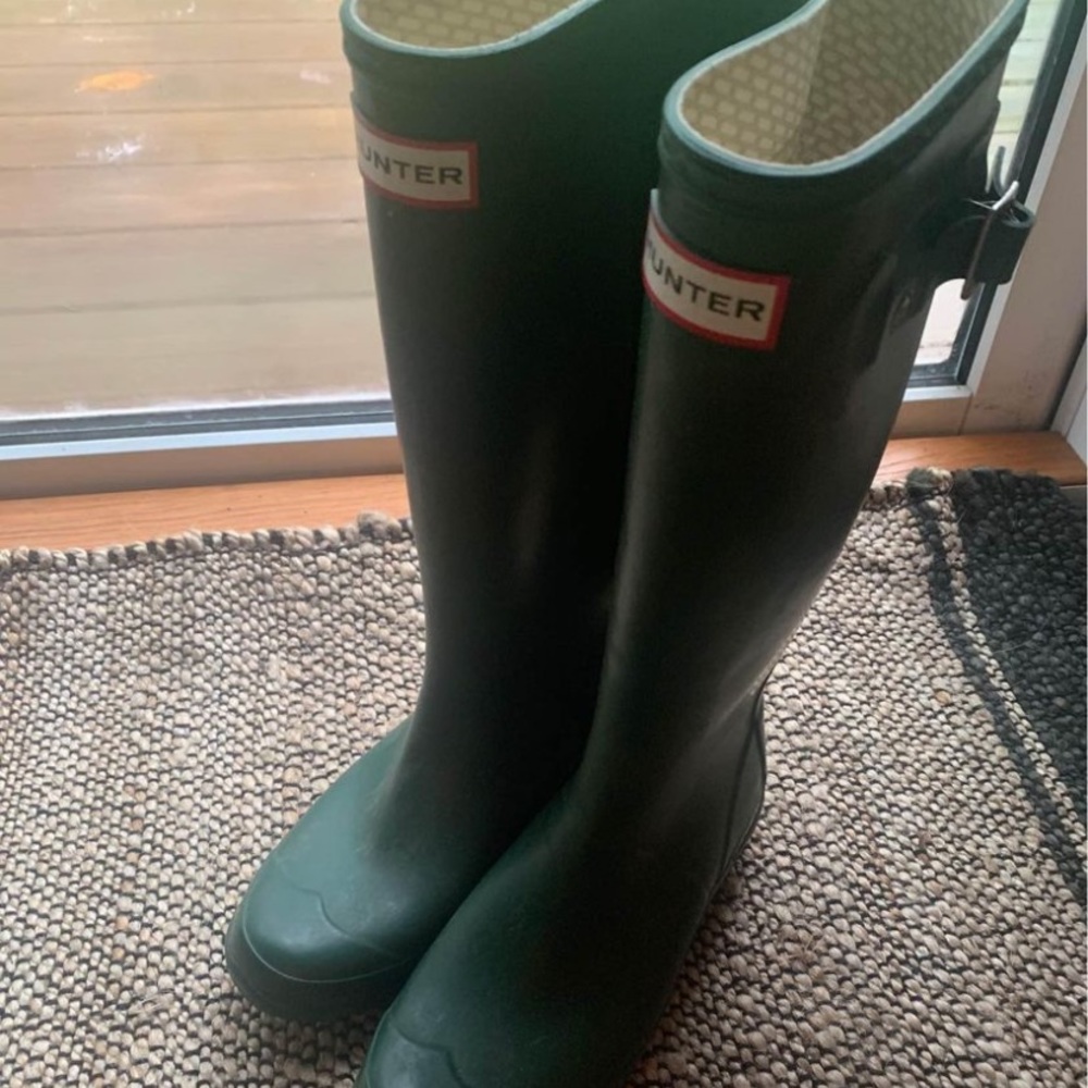 Green Matte Hunter Boots